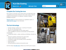 Tablet Screenshot of kurtdiecasting.com